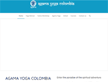 Tablet Screenshot of agamayogacolombia.com